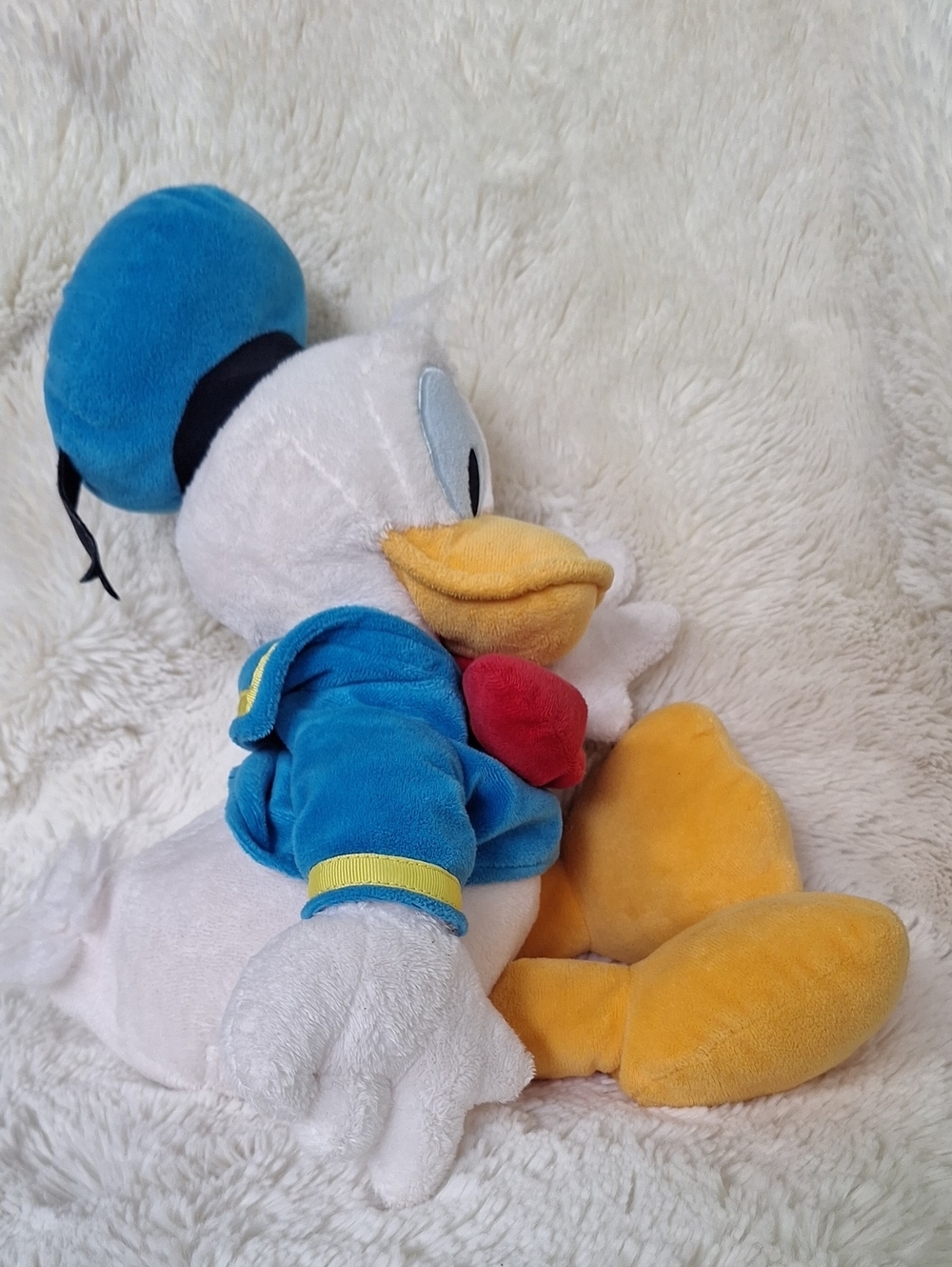 Disney Donald Duck Plush Authentic Gold And Purple Seal - Picture 7 of 8
